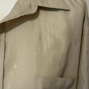 Yves Saint Laurent Beige Men's Button Down